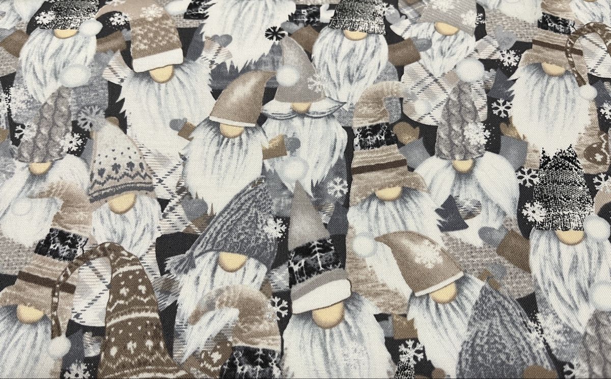 Tessuti: Patchworkstoff 2er Set mit Wichtel – Nuovo (secondo la descrizione) da Seuzach venduto da KreativmitStoff 1