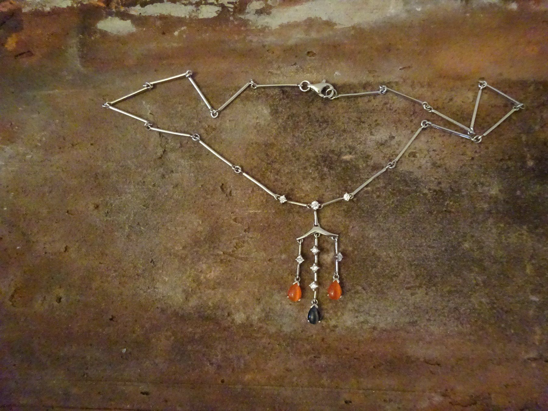 Ketten: Kette Collier Mondstein / 925 Silber – Gebraucht aus Esslingen von FetteSchnecke 2