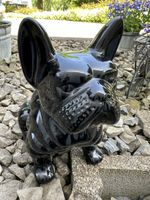 Bulldogge schwarz Keramik