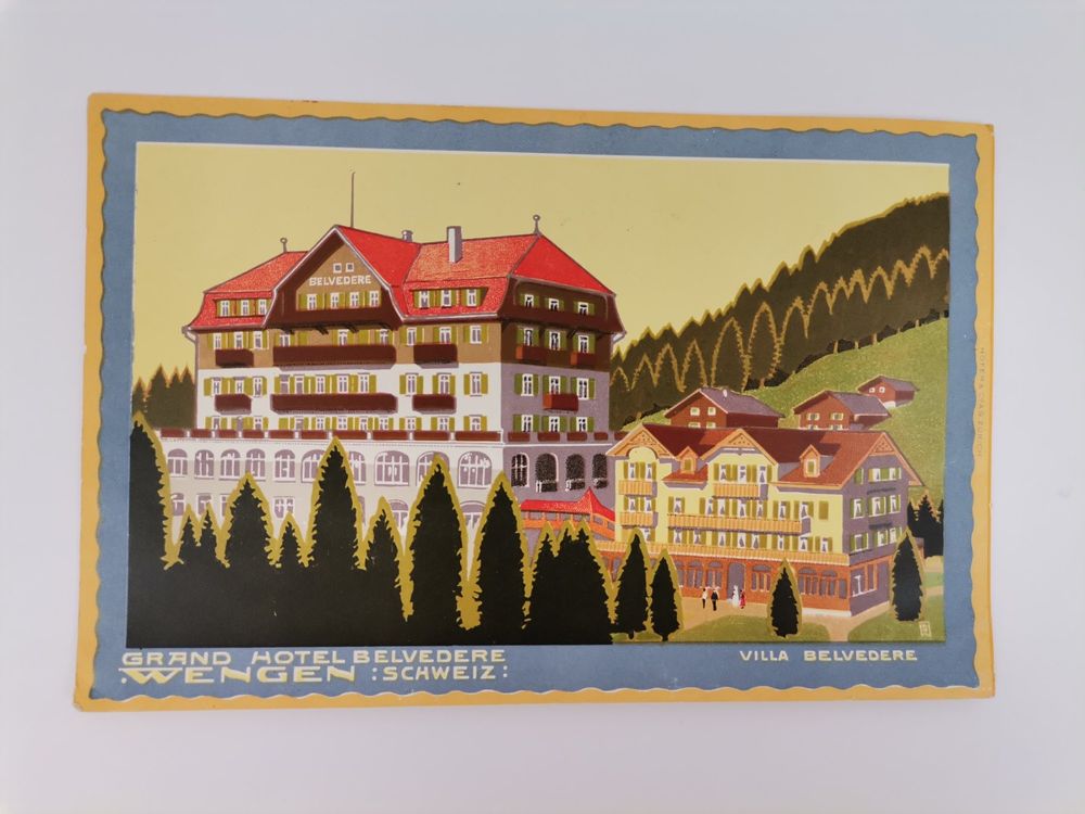 Historischer Prospekt Grand Hotel Belvedere Wengen Kaufen auf Ricardo