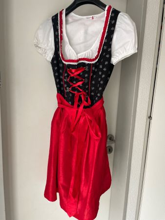 Dirndlkleid Gr.36 schwarz rot