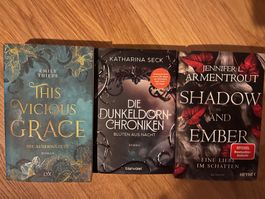 3 Fantasy Bücher, neu oder super Zustand
