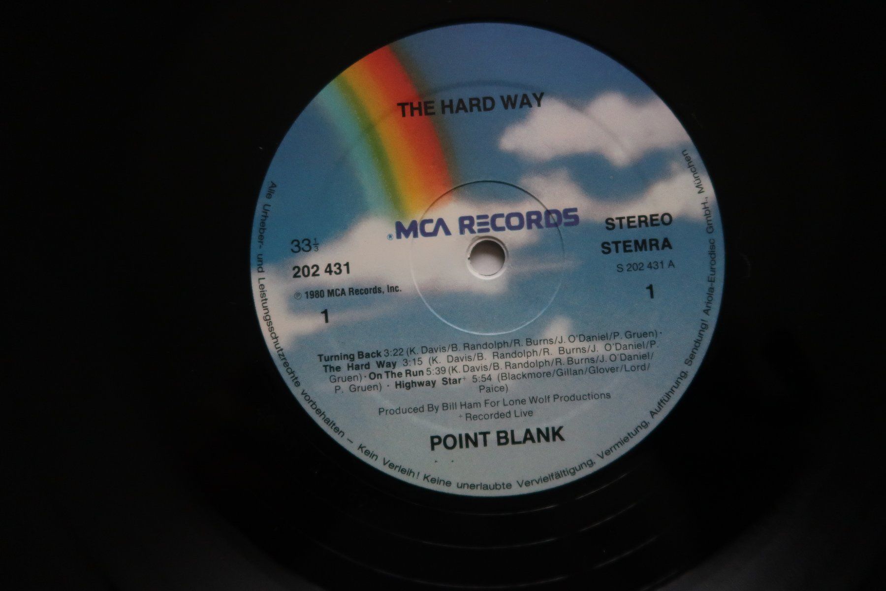Schallplatten: POINT BLANK - THE HARD WAY - VINYL LP – Gebraucht aus Basel von Patiscat 2