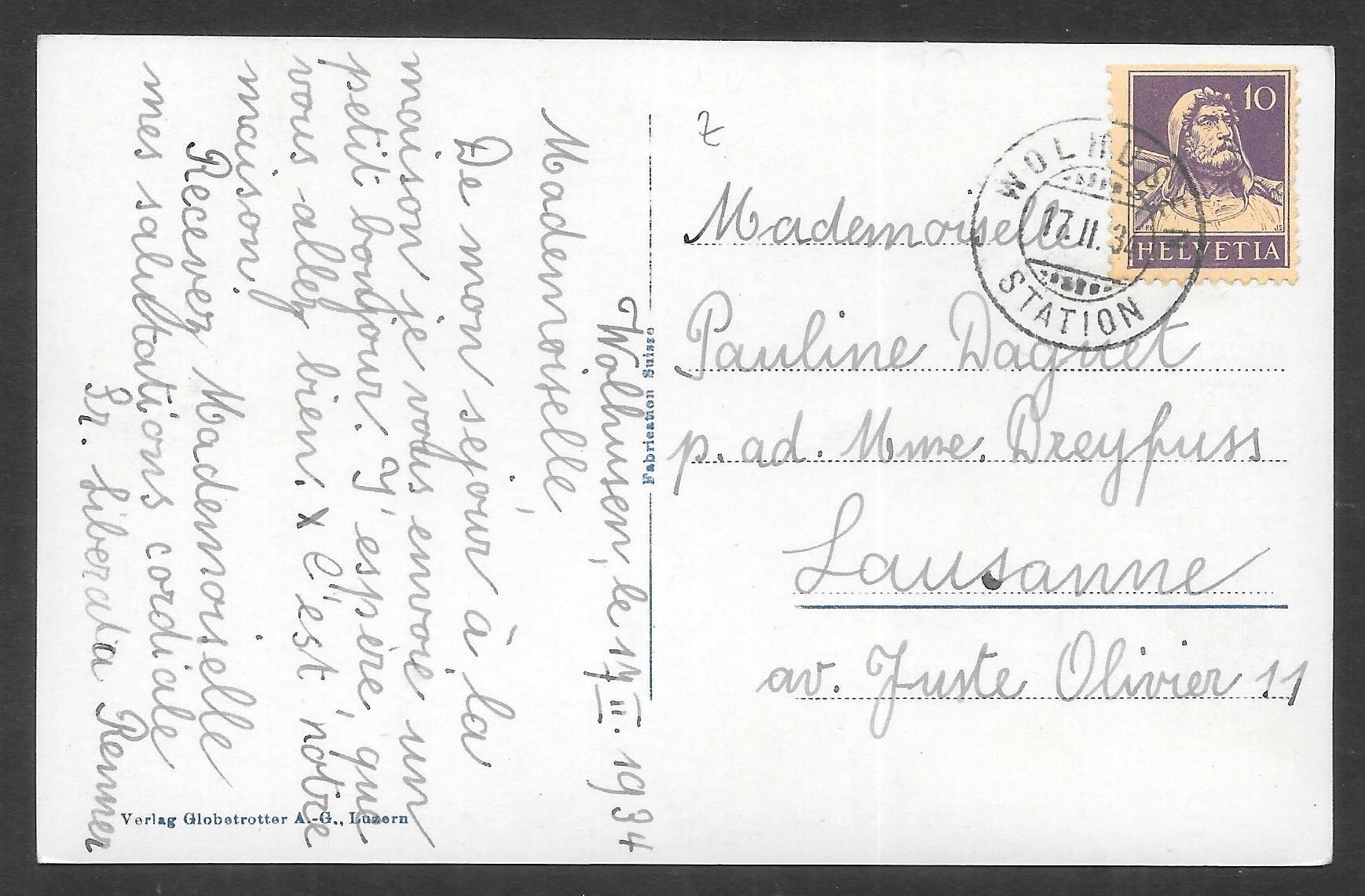 Cartoline postali: Wolhusen Teilansicht – Usato da Olten venduto da clotaldi 1