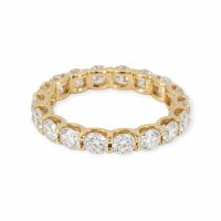 Alliance-Ring 14k Gelbgold Labor Diamanten 3,35ct