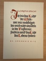 Zwei antike, neuwertige Ansichtskarten mit Bibelworten