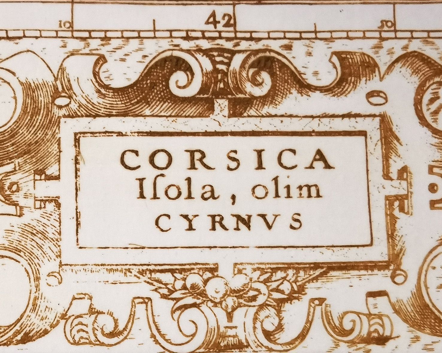 Stiche: Ancienne carte de Corse en taille douce – Gebraucht aus La Chaux-du-Milieu von Jbv 1