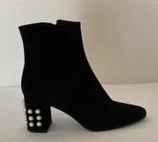 Uterqüe : bottines noires cuir et suede