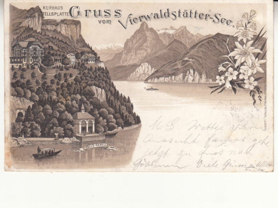 Cartoline postali: Vierwaldstättersee 1893 – Usato da Bürglen TG venduto da StampGraf