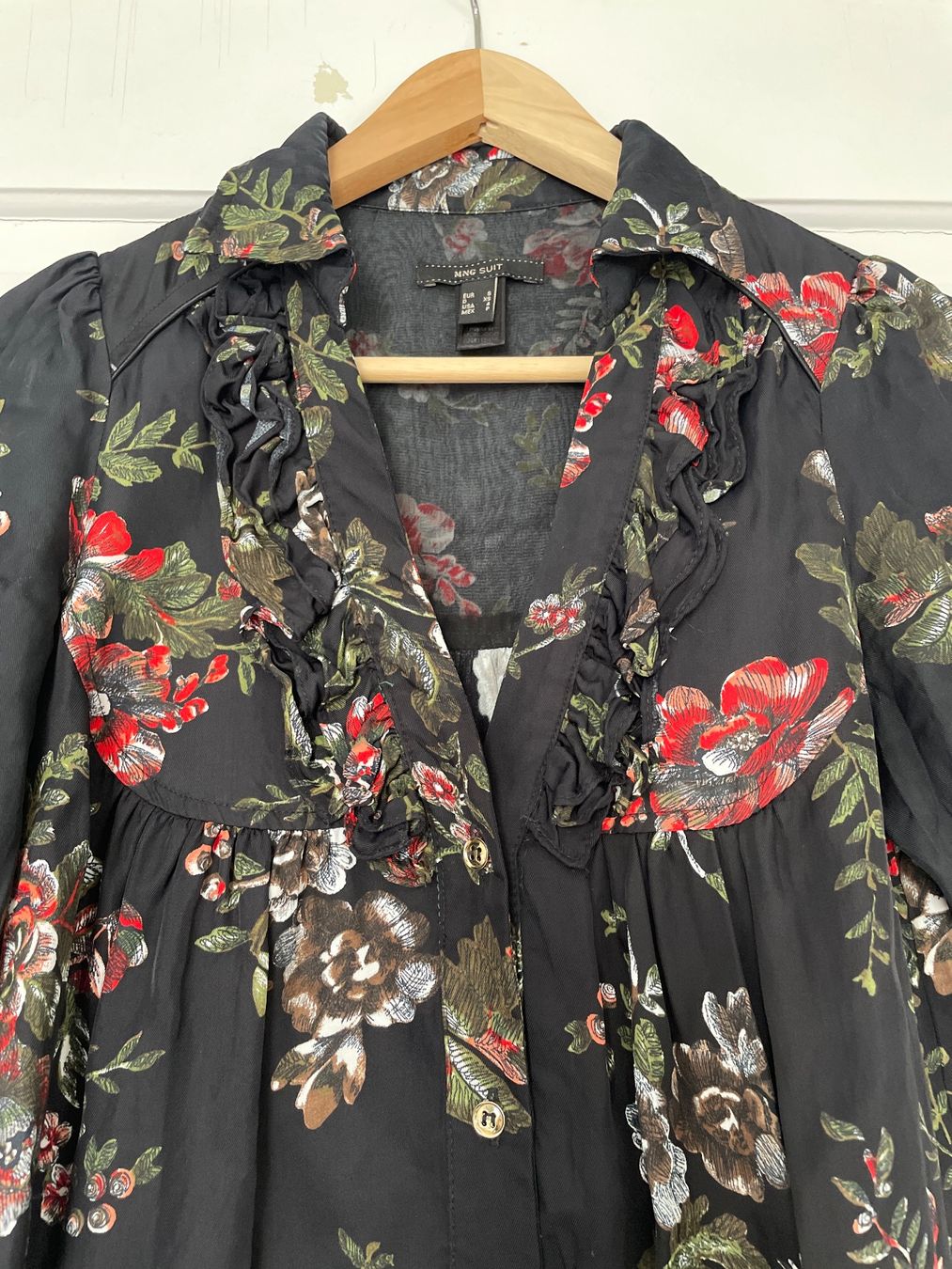 Mango Vestiti: Mango Kleid Grösse S mit Blumen Rosenmuster – Usato da St. Gallen venduto da Shazzz 2