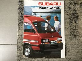 Subaru Wagon 1.2 4WD Verkaufsprospekt 10 Seiten
