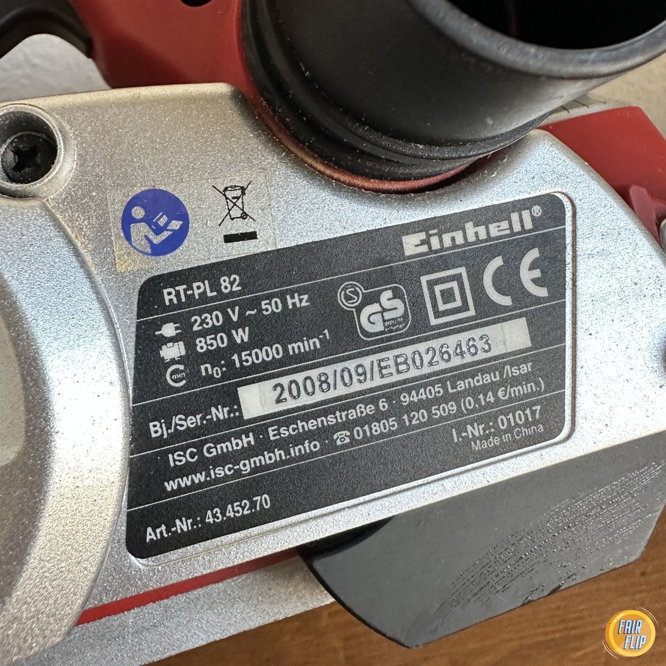 Einhell Tutti gli attrezzi: Einhell RT-PL 82 Elektrohobel 850 W – Usato da Luzern venduto da fairflip 3