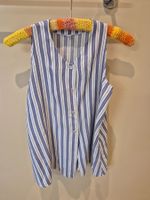 Bluse blau/weiss gestreift, Gr. 176