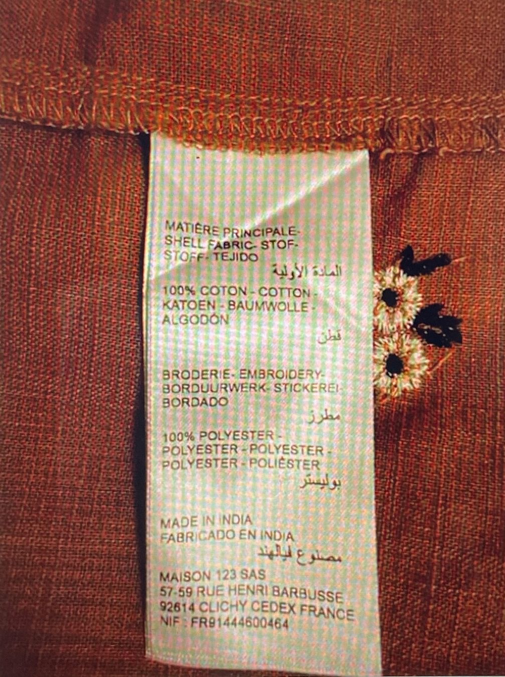 Maison 123 Camicette: MAISON 123 Blouse brodée coton camel t.44 - comme neuve – Nuovo (secondo la descrizione) da Genève venduto da kik_8jd6 6