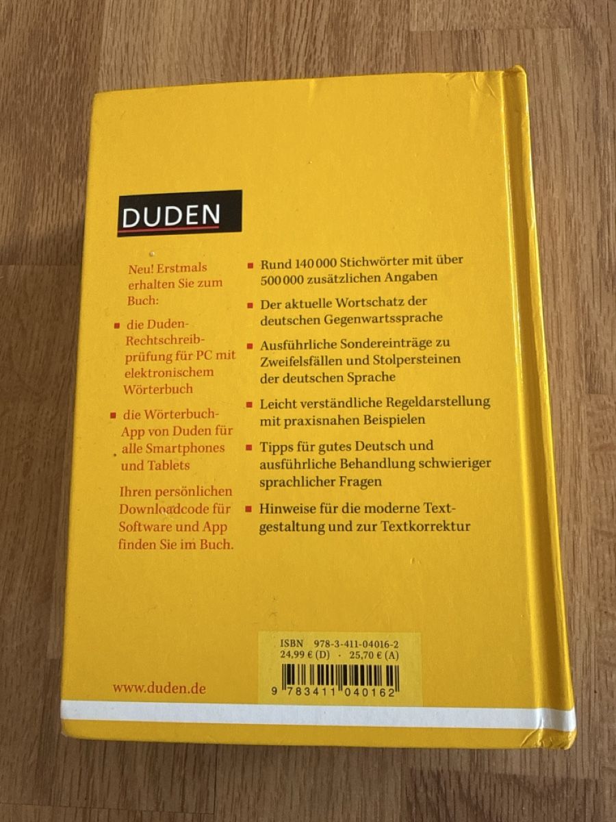 Libri: Duden Rechtschreibung – Usato da Gränichen venduto da cat_lady 1