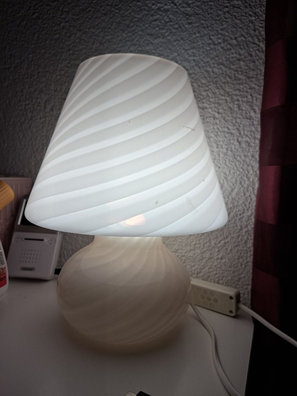Murano Lampade: Murano Swirl Lampen Rosa – Usato da Meinisberg venduto da MartinaM1972 2
