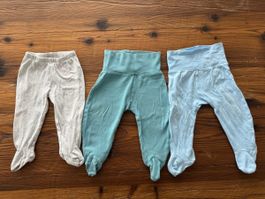 Baby Hosen mit Füssen, Grösse 62/68, 3 Stück!