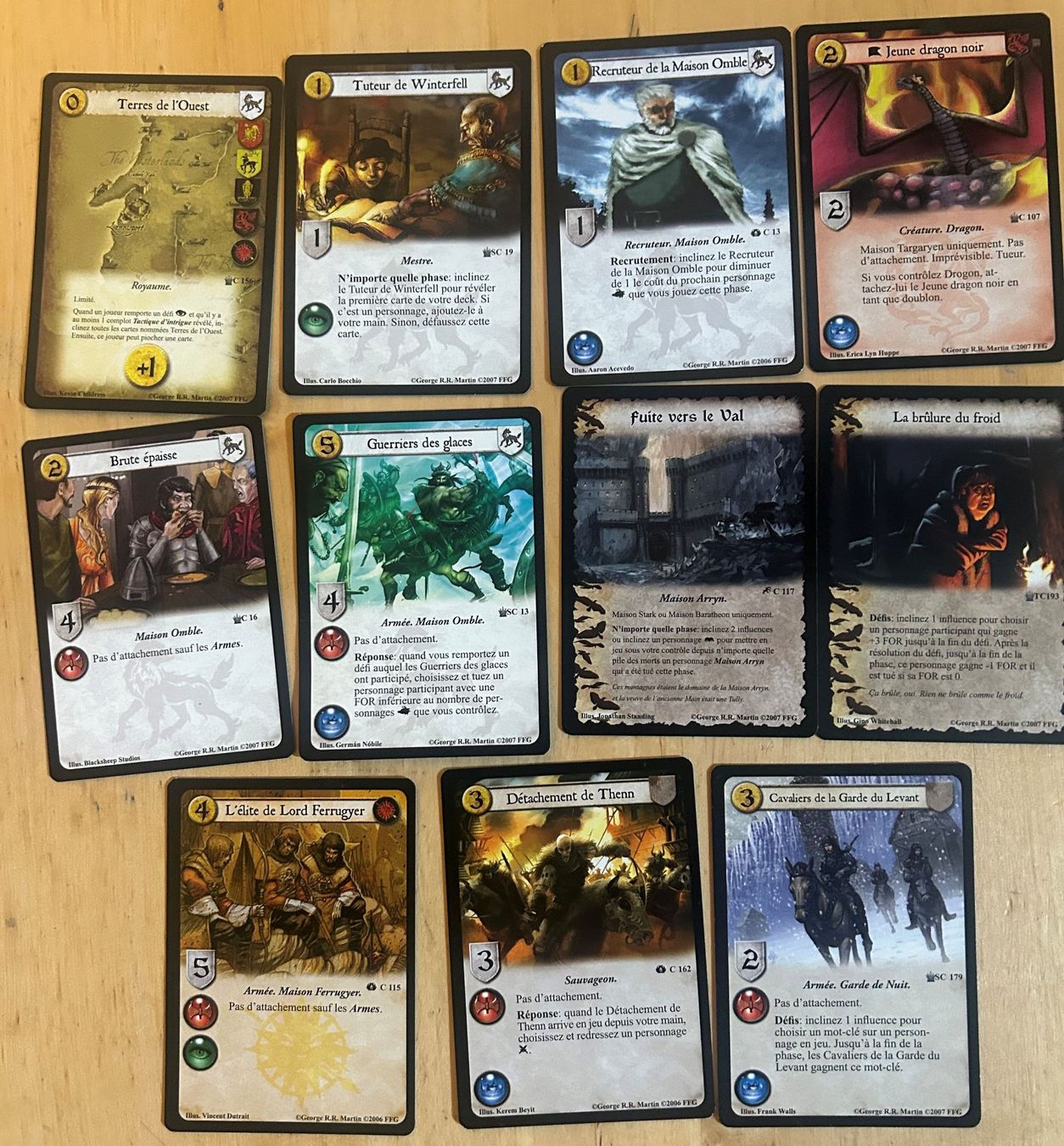 Cartes à collectionner: 11 cartes Game of Thrones – Neuf (Voir description) à Montreux par Boubou66