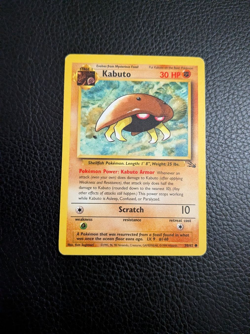 Pokémon Carte collezionabili: Fossil Kabuto 50/62 Ab 1 – Usato da Paradiso venduto da Pkmn10