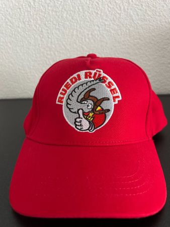 Basecap Ruedi Rüssel rot bestickt neu
