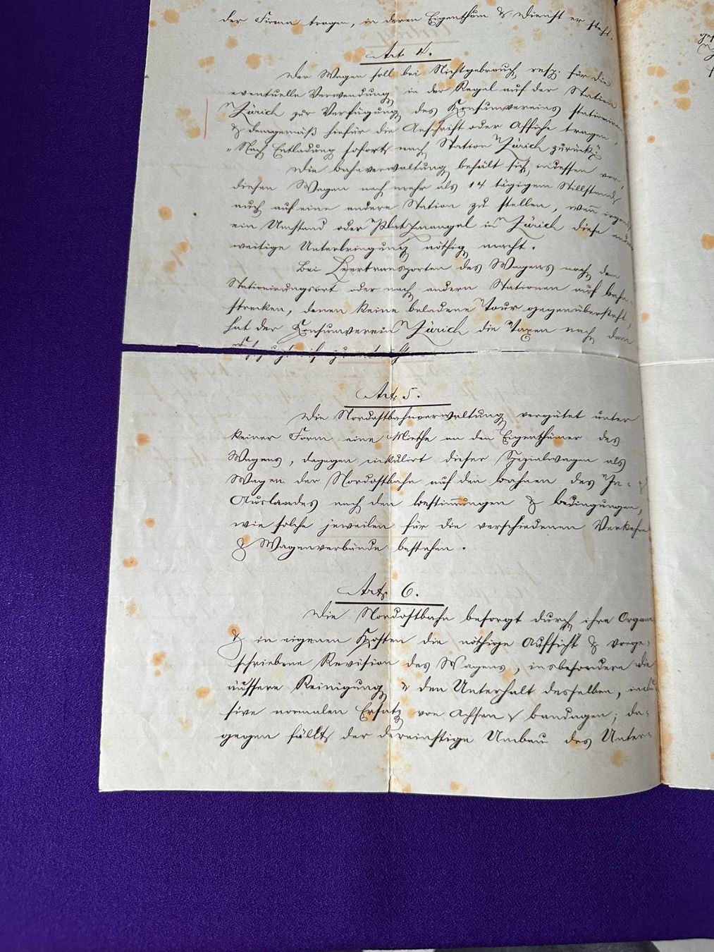 Documents: 2 uralte Dokumente – D'occasion à Zürich par Linthi1 8