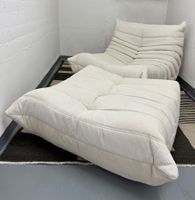 Neu gepolstertes Togo Set  Sessel + Pouf