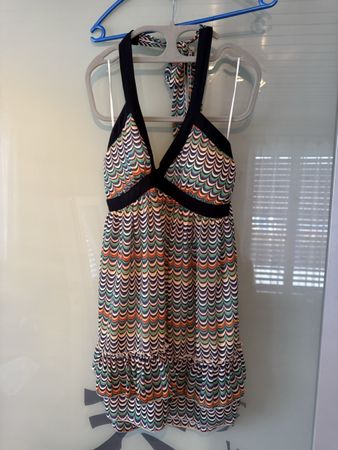 Sommerliches Neckholder Kleid, Gr. 38, Multicolor!