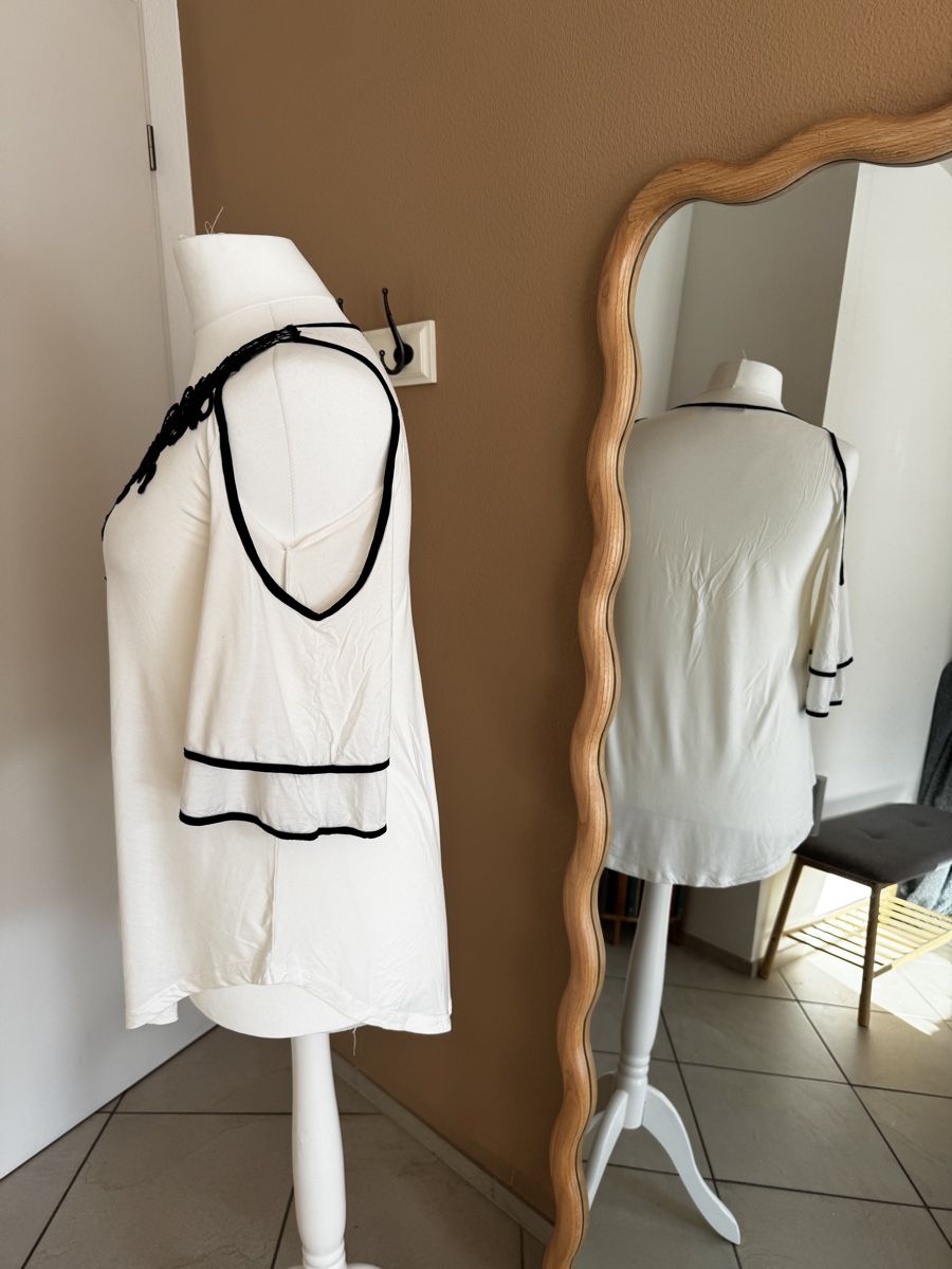 Top: Sommer Tunika, Off-Shoulder, Spitze, Gr. XL – Nuovo (secondo la descrizione) da Muttenz venduto da einfach-schoen 2