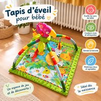 Tapis d’éveil bébé avec arches et jouets – Bon état