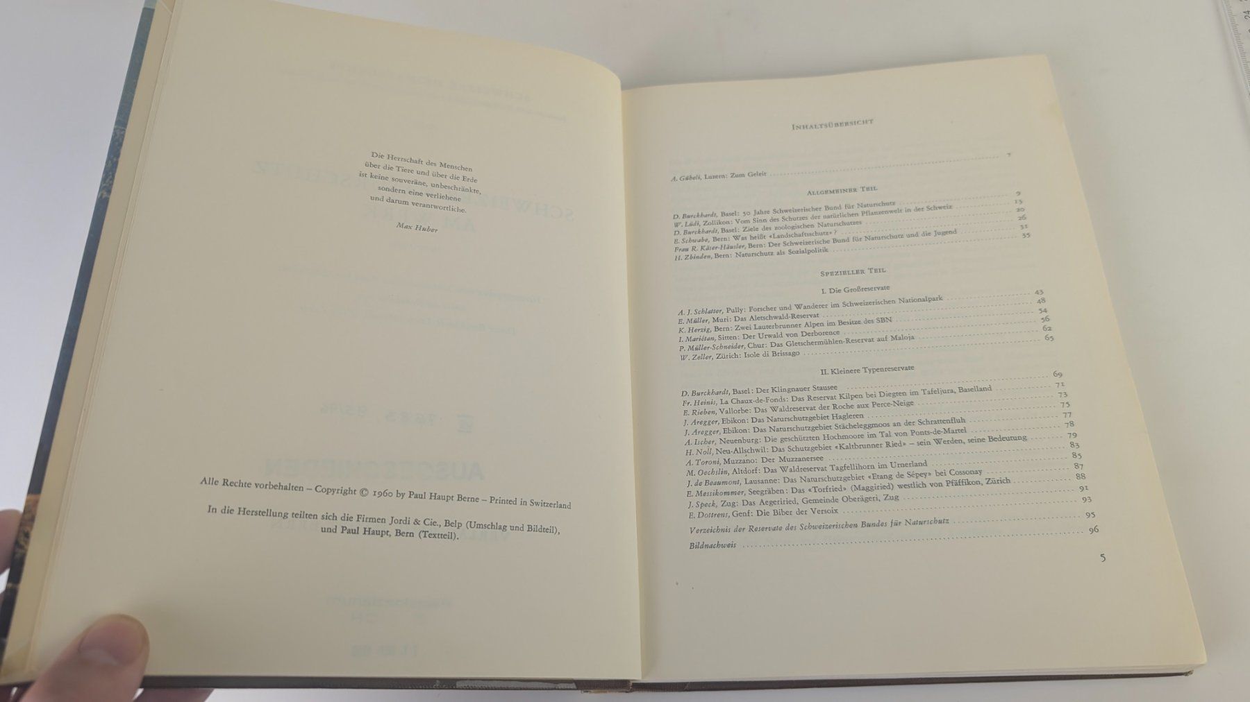 Libri: Schweizer Heimatbücher: Schweizer Naturschutz 1960 – Usato da Zürich venduto da axolottchen 4