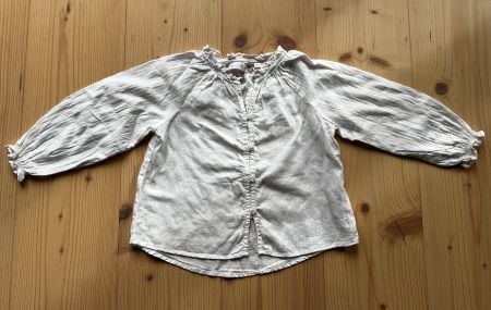 ZARA Kids Bluse – Grösse 110 (4-5J) – Weiss Boho-Style