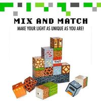 Minecraft Building Block Light Schreibtischlampe Schlafzimme