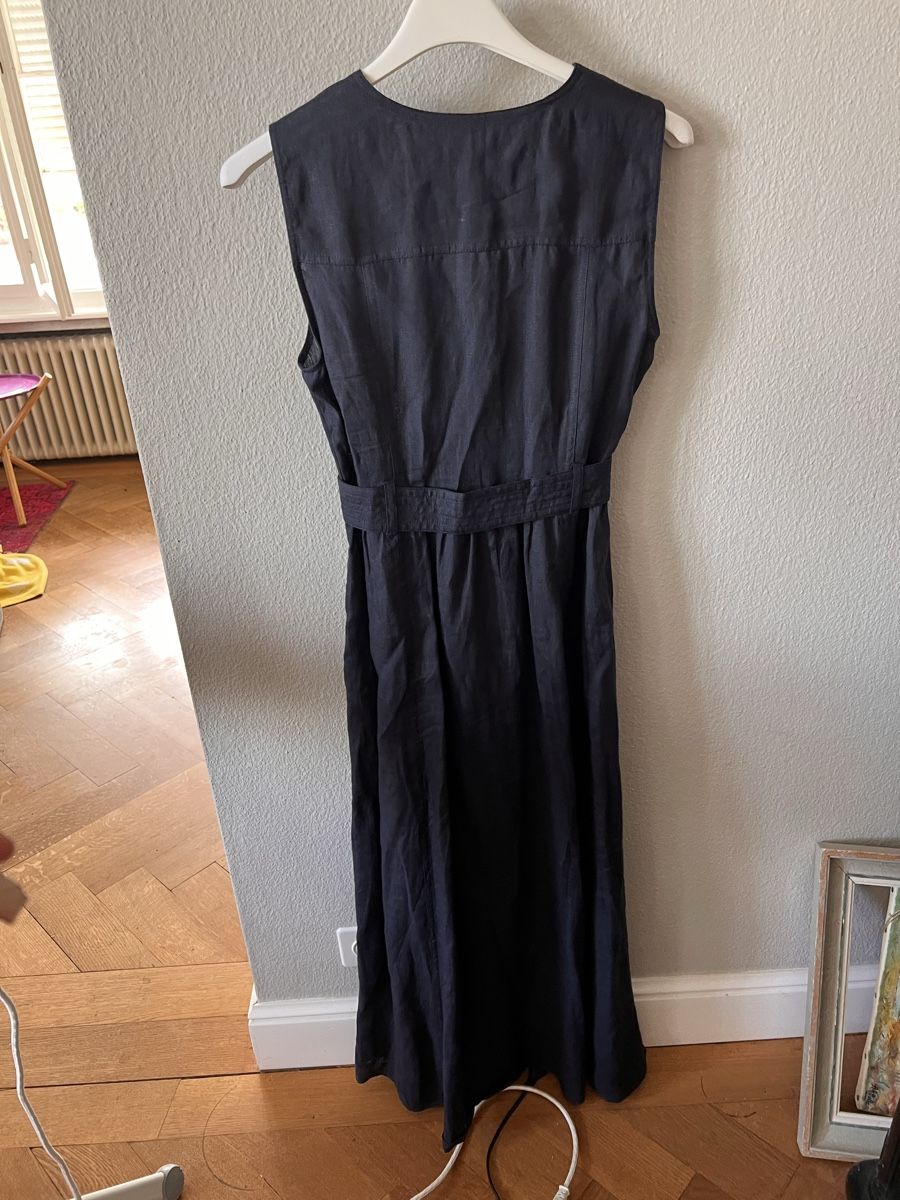 Marella Vestiti: Langes Leinenkleid Marella, Gr. 36, blau  – Usato da Solothurn venduto da Brini06 3
