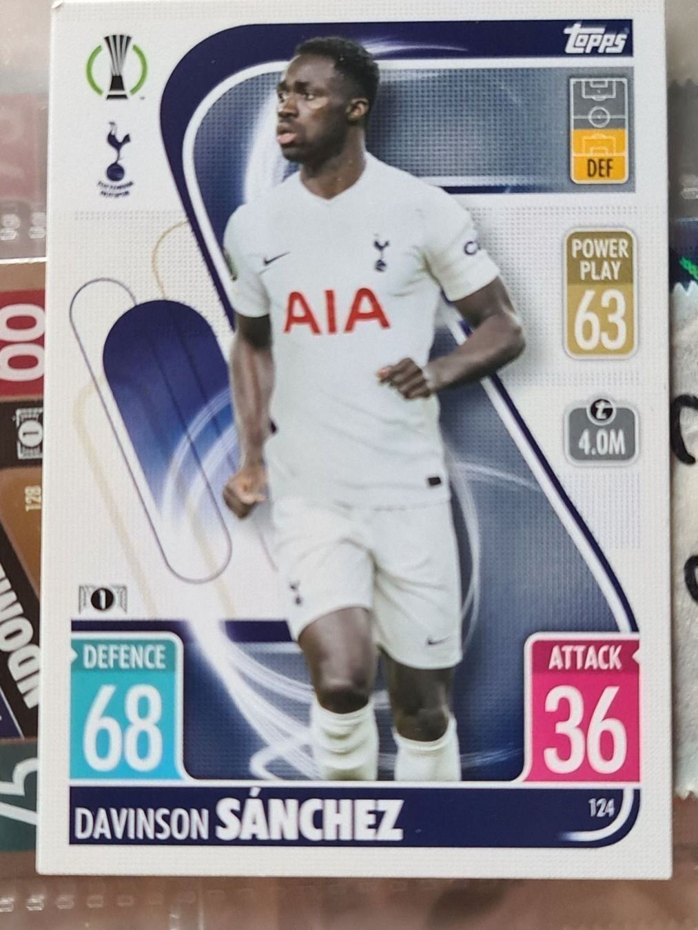 Topps Sammelbilder & Trading cards: Topps Match Attax 124 – Gebraucht aus Dintikon von Prime-shop