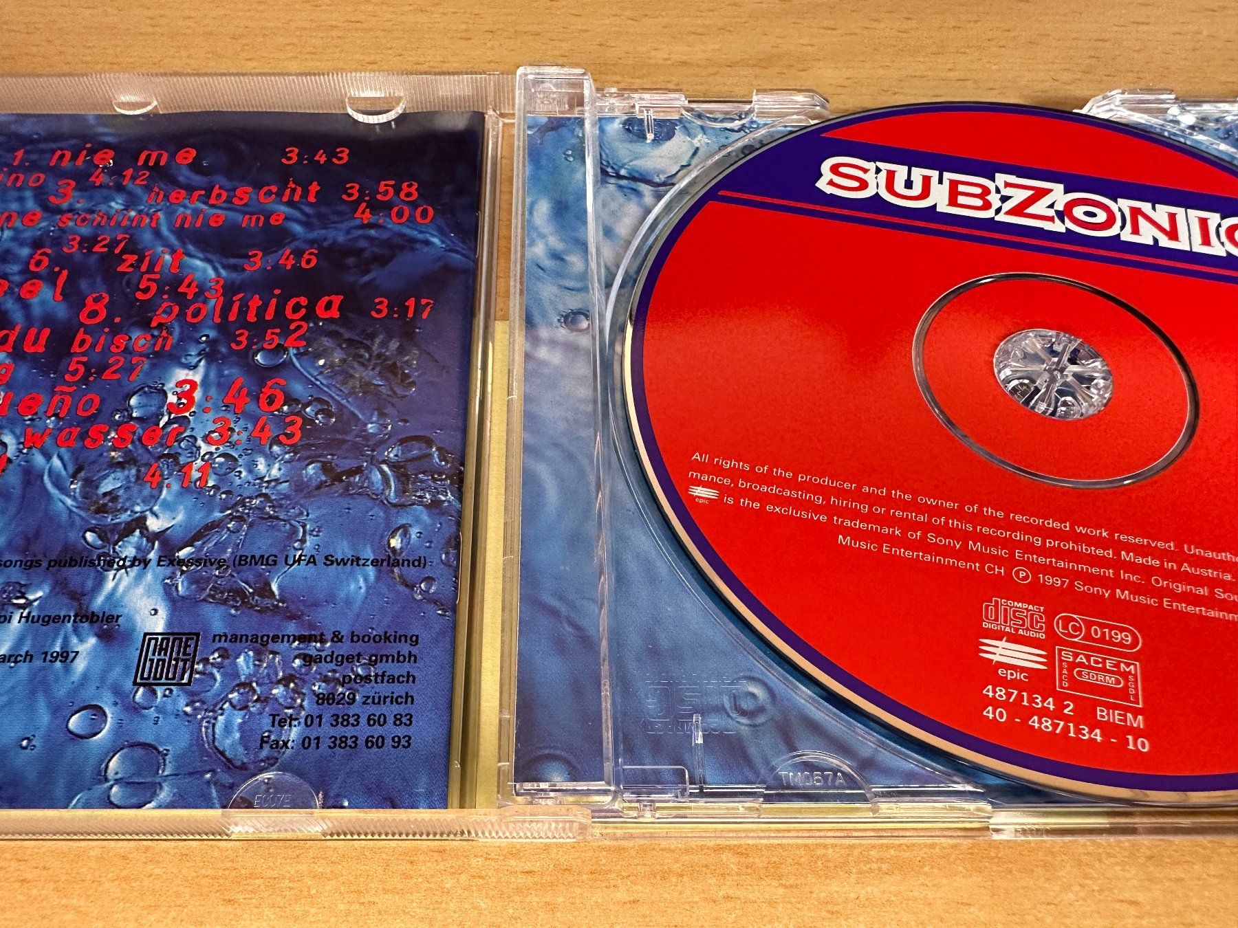 CDs: Subzonic – Subzonic – Gebraucht aus Rikon im Tösstal von Alpenmutz 2