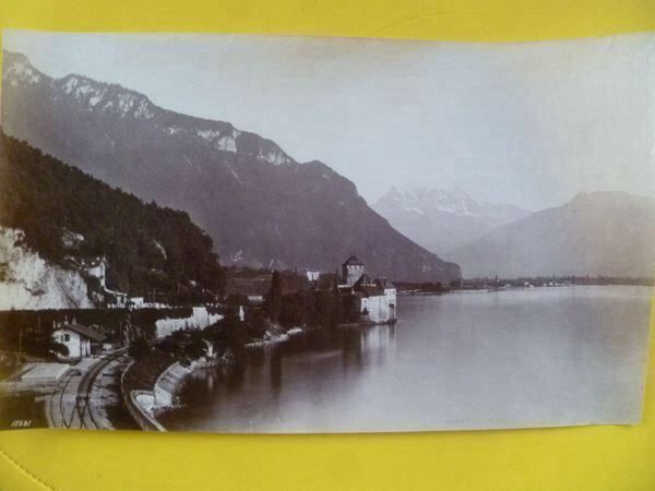 Poster & Bilder: Francis Frith : Chillon, env. 1884, 15,5/26 cm – Gebraucht aus Le Mont-sur-Lausanne von Crocrodile