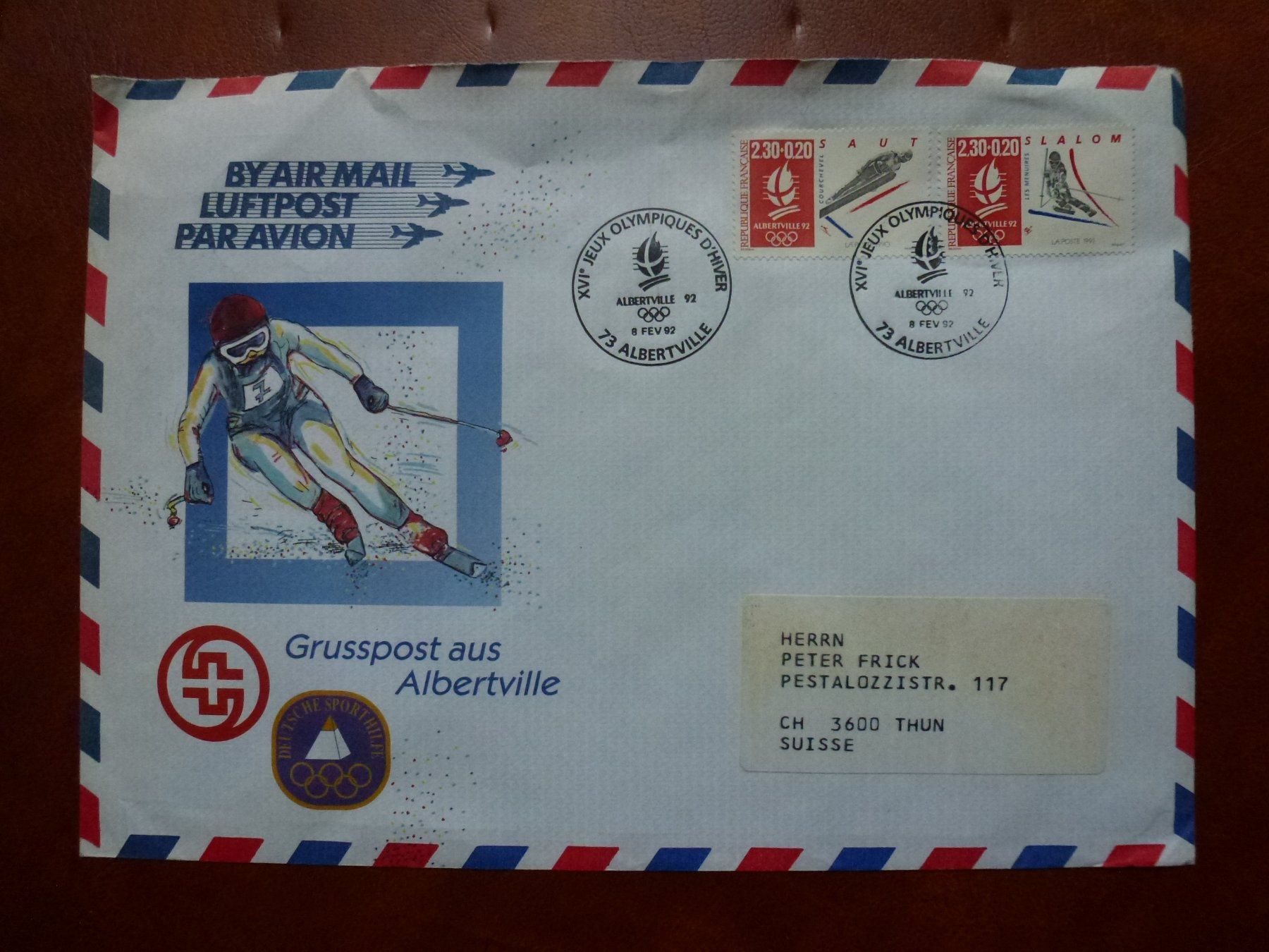 Tous les timbres: Top ++ Brief-Sammlung Olympische Winterspiele Calgary 1988 – D'occasion à Walkringen par Casablanca777 1