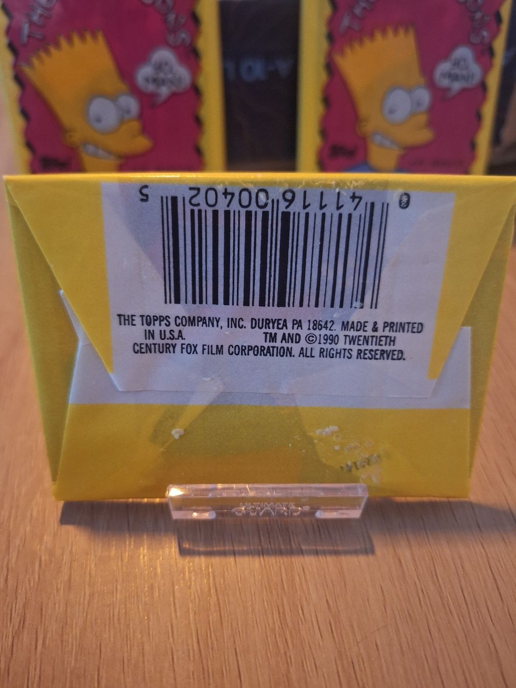 Topps Carte collezionabili: The Simpsons Sammelkarten Topps 1990 Sealed Pack – Nuovo (secondo la descrizione) da Zürich venduto da Grendi_Cards 1
