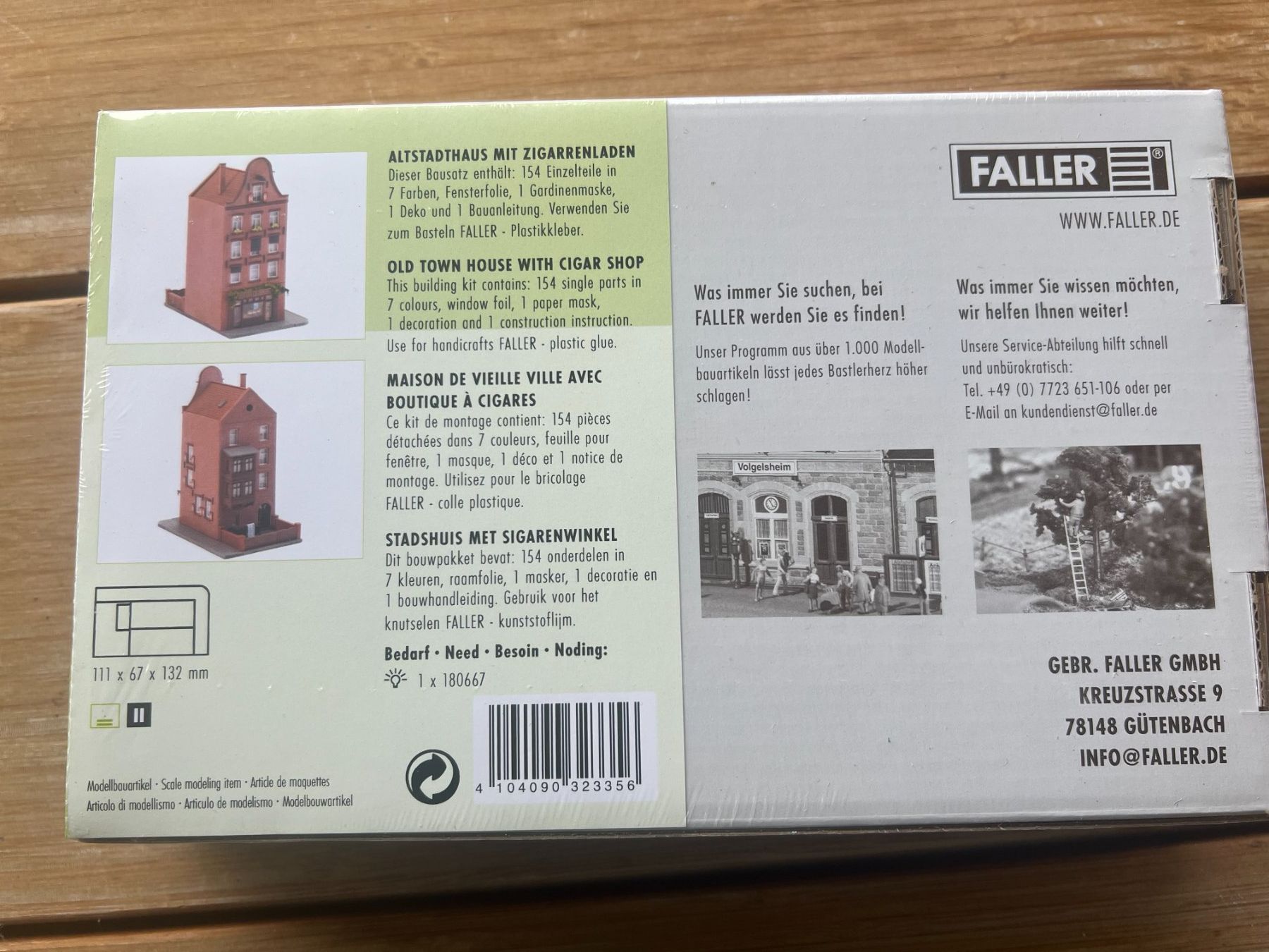 Faller Modellini di ferrovie: Altstadthaus mit Zigarrenladen von Faller N 232335 – Nuovo e nell'imballaggio originale da Niederhasli venduto da Betzgi 1