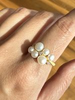 ✨ Romantischer Perlenring mit Zirkonia ✨