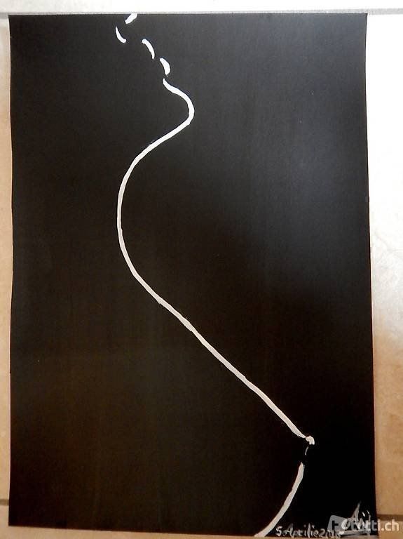 Dipinti: Quadro moderno bianco nero nudo – Nuovo (secondo la descrizione) da Coldrerio venduto da camillo71