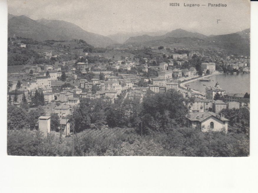 Cartoline postali: Lugano Paradiso 1919 – Usato da Bürglen TG venduto da StampGraf