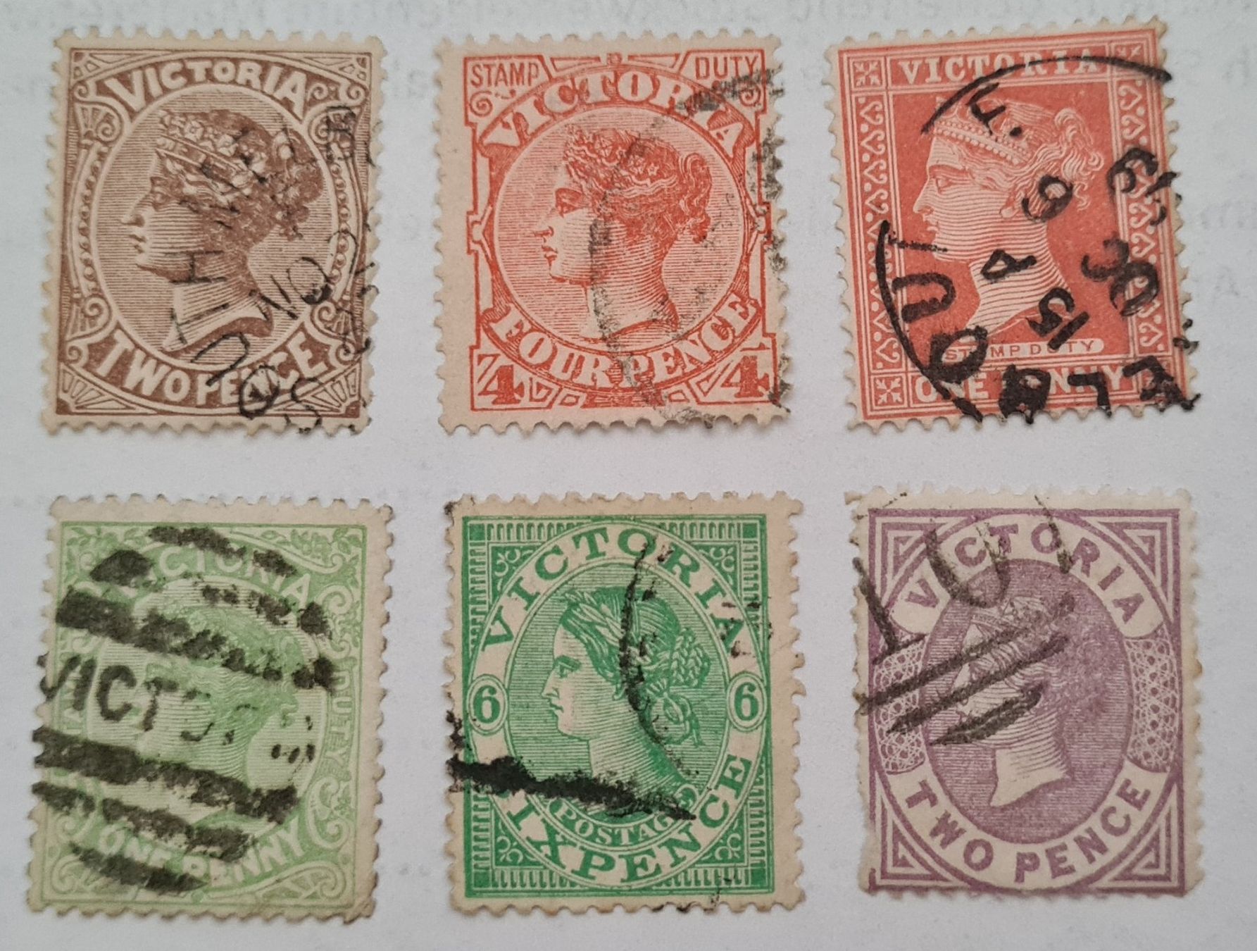 Alle Briefmarken: England Kolonien (VICTORIA) – Gebraucht aus Oberglatt ZH von Pacos2000