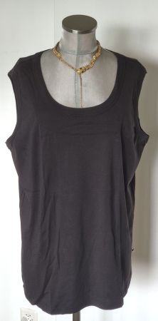 neuw. XXL 52 LAURA KENT Top ärmellose T-Shirt schwarz