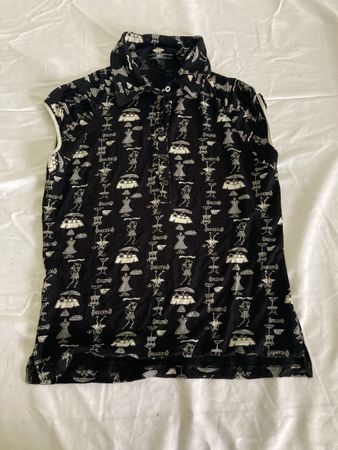 MNG Shirt, Grösse L, Schwarz/Weiss Muster, Top Zustand!