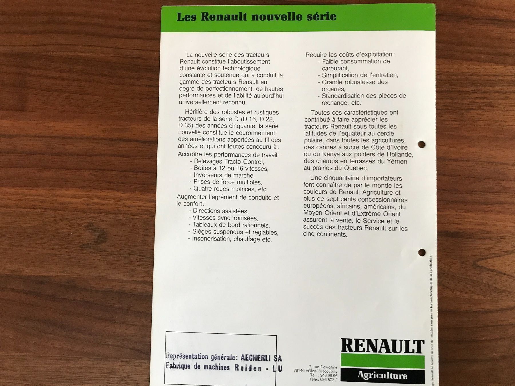 Trattori: Renault Traktor  Prospekt – Usato da Balterswil venduto da Jeko1967 2