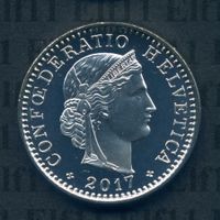 CHF___0.20 2017 stgl * nigelnagelneu! 20 Rappen