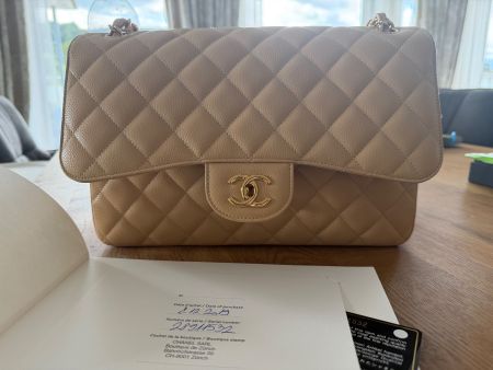 Chanel Classic Handtasche Beige, Top Zustand, Zeitlos!