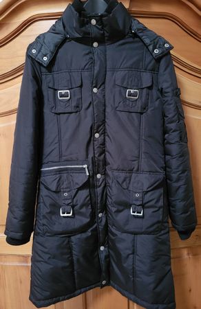 Warmer Damen Wintermantel Gr. S schwarz