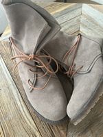 Damen Stiefeletten Gr. 39 Wildleder Herbst/Winter